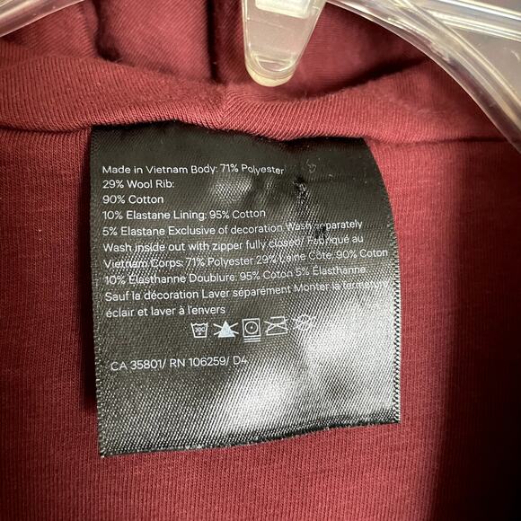 Lululemon Scuba Oversized Sherpa 1/2 Zip Savannah Burgundy Wine Size XS/Small - Picture 9 of 12